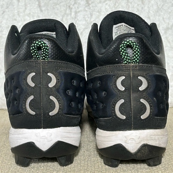 Under Armour Mens Black Harper Mid RM Baseball Softball Cleats Shoes SZ US 10.5 - Picture 4 of 11